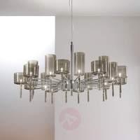 designer chandelier spillray with glass shades