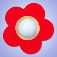 Decorative red Petit Fleur ceiling light