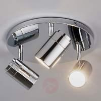 dejan round ceiling light glossy chrome