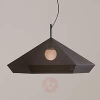 Designer pendant lamp Priamo in black, 77 cm