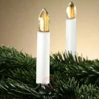 Decorative fluted candle string lights, 10 bulbs