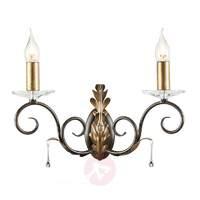 Decorative wall lamp Amarilli bronze, 2-light