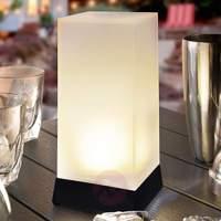 Decorative LED solar table lamp High Cube
