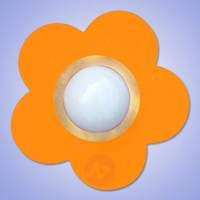 decorative orange petit fleur ceiling light