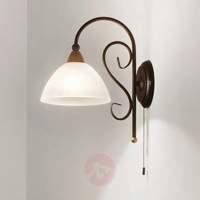 Delicate wall light Midec with pull switch