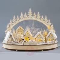 Detailed LED candle arch Winter Town