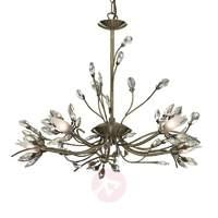 Decorative Hibiscus hanging light, 5-bulb