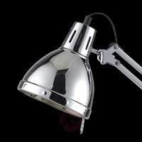 deventer desk lamp in a chrome look