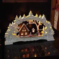 detailed candle arch village leds
