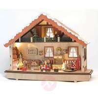 Detailed Christmas house with timer