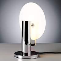 de stijl table lamp with a chrome plated frame