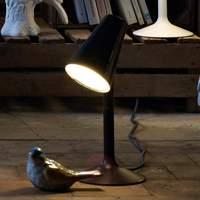 Designer LED table lamp Piculet in black