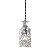 Decanter Wine Bar 1 Light Square Glass Ceiling Pendant