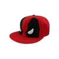 deadpool angry eyes red cap