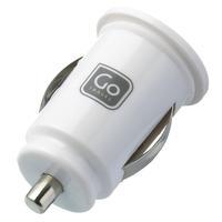 Design Go USB Double In-Car Charger - White, White