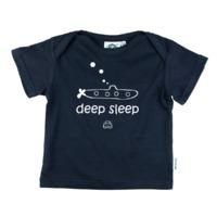 DEEP SLEEP NAVY BABIES FAIRTRADE T-SHIRT ENVELOPE NECK