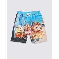 despicable me minions swim shorts 3 8 years