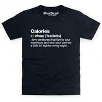 definition of calories kids t shirt