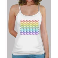 debardeur woman rainbow pattern