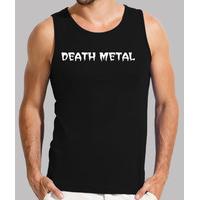 death metal guy, without sleeves, black