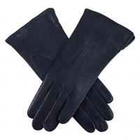 Dents Ladies Jessica Leather Gloves, Navy, 7.5