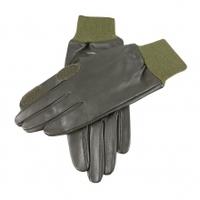 Dents Mens Malvern Leather Shooting Gloves, Olive, S