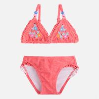 Denim style bikini with ruffles embroideries and rivets Mayoral