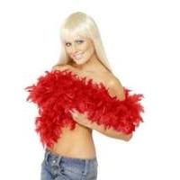 deluxe boa red feather 180cm 80g