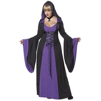 Deluxe Hooded Robe Purple Plus Size