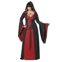 deluxe red hooded robe