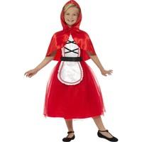 Deluxe Red Riding Hood Girls Fancy Dress Fairy Tale Book Day Childs Kids Costume