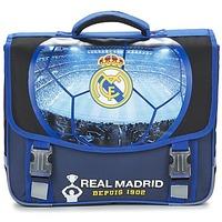 Dessins Animés FOOTBALL REAL MADRID CARTABLE TROLLEY 41CM boys\'s Briefcase in blue