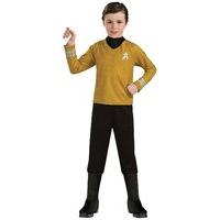 deluxe captain kirk star trek childrens fancy dress costume medium 132 ...