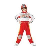 deluxe cars race suit costume large 7 8 years