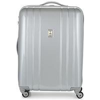 delsey aircraft val tr slim 66 cm womens hard suitcase in silver
