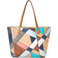 desigual 71x9yf8 bag big accessories brown womens shopper bag in brown