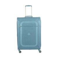 delsey dauphine 3 spinner 77 cm metallic blue