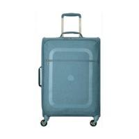 delsey dauphine 3 spinner 66 cm metallic blue