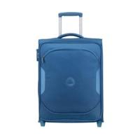 delsey u lite 2 classic upright 55 cm slim line cyan blue