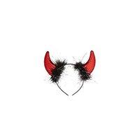 Devil Horns Metallic W/marabou