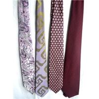 Designer / Vintage Ties - set of four, various designs /colours