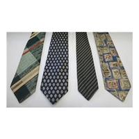 designer vintage ties set of four various designs colours