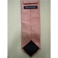 Dehavilland powder pink clipdot weave Designer Silk Tie