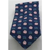 Debenhams blue pig print tie