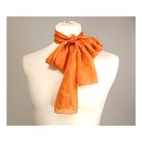 Deep Orange Silk Scarf