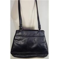 Debenhams small black leather hand bag