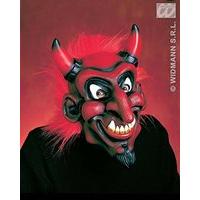 devil mask with plush hair halloween devils masks eyemasks disguises f ...