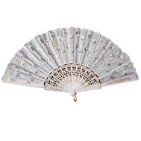 Decorated Fan White