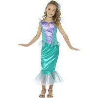 Deluxe Mermaid Girls Fancy Dress Fairytale Book Day Week Kids Childs Costume New