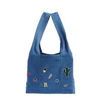 Denim Bag with Patches